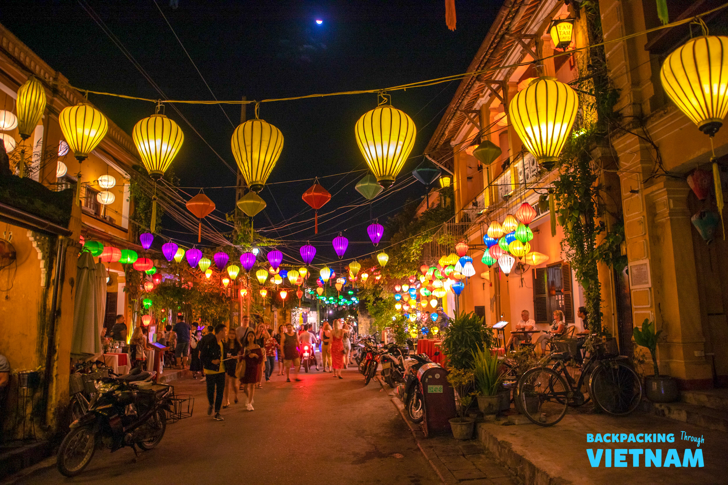 Evening lantern festival street in Hoi An