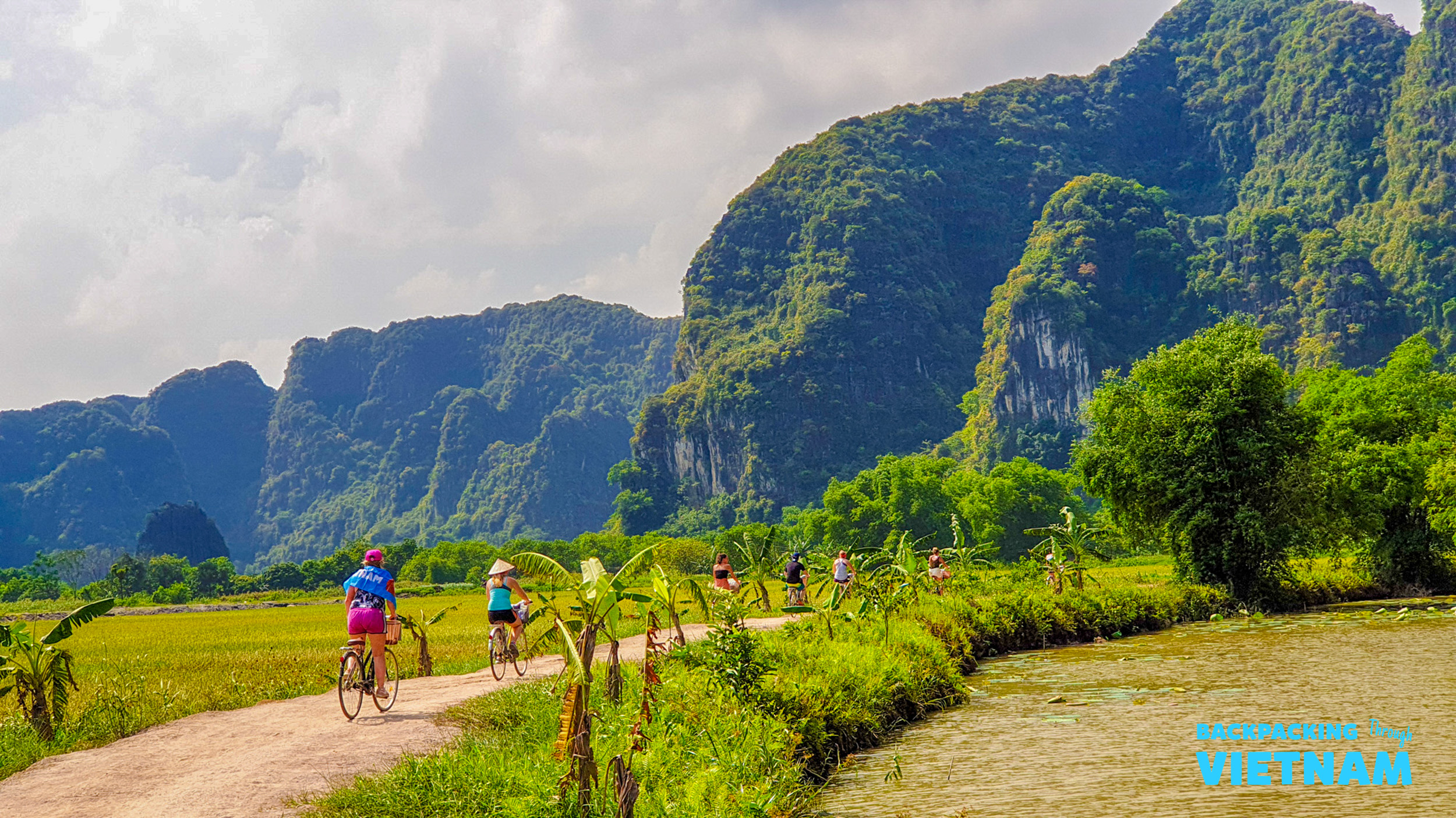 Mountain viewpoint panorama in Ninh Binh