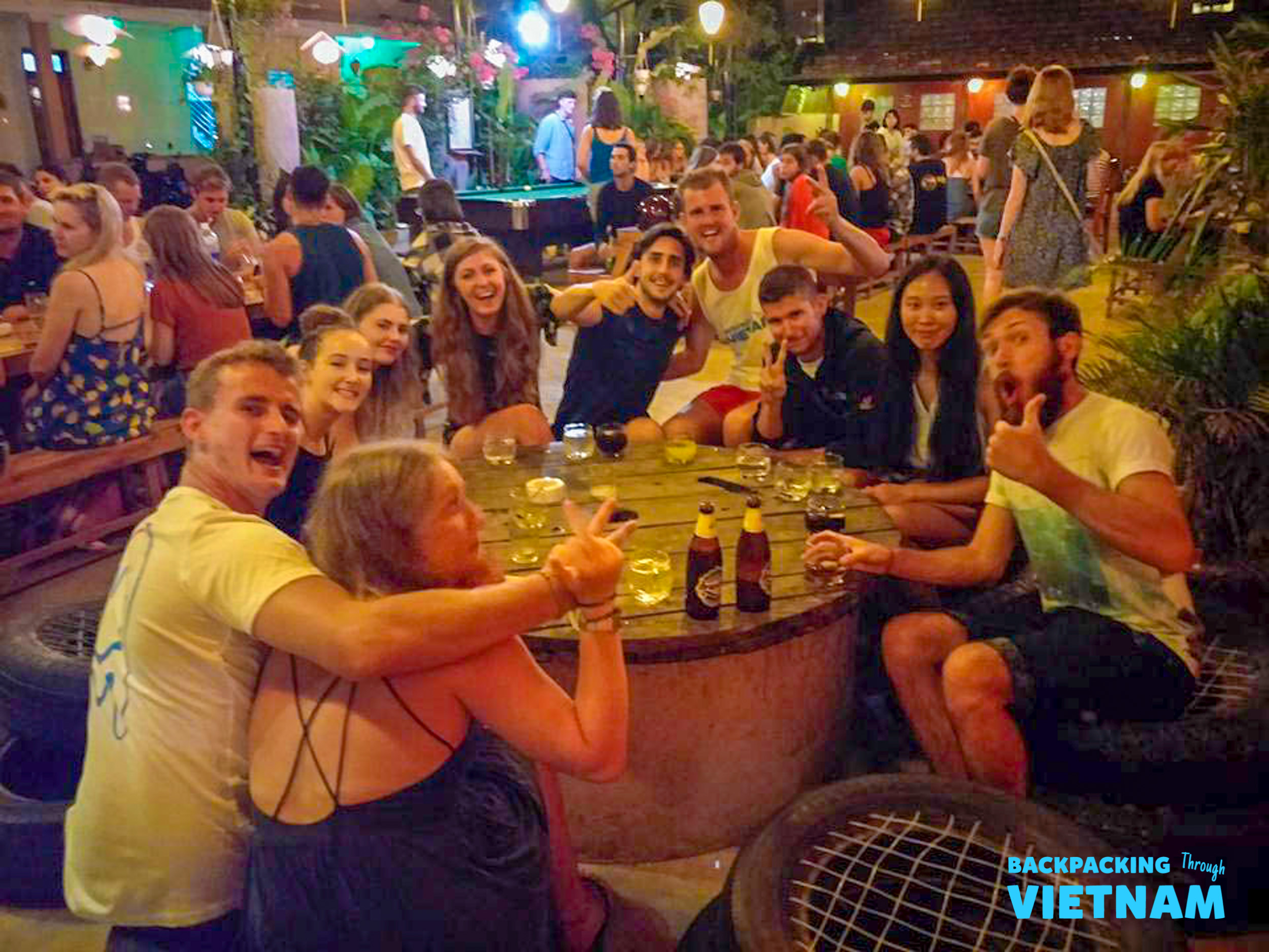 Group dinner in Phong Nha restaurant