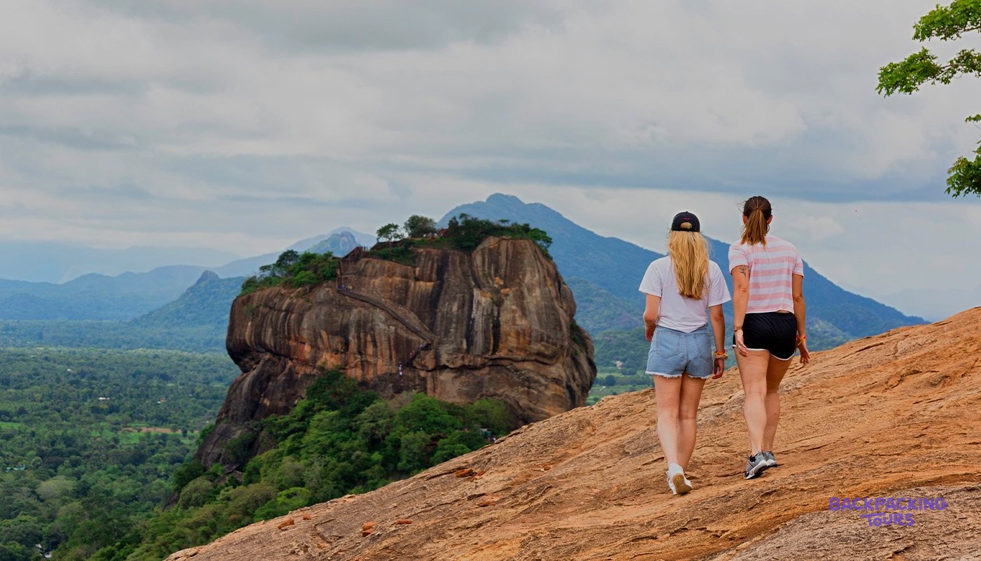 Sigiriya Rock Fortress rising above the jungle